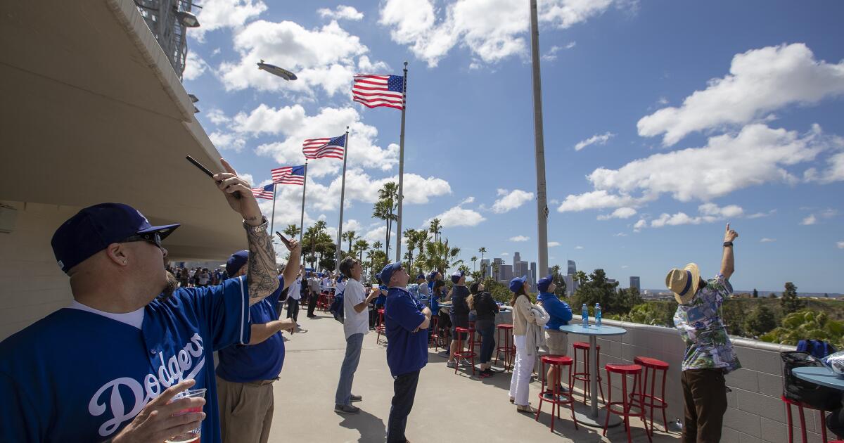 Presenting 'Los Dodgers,' dressed in blue from head to toe - Los Angeles  Times