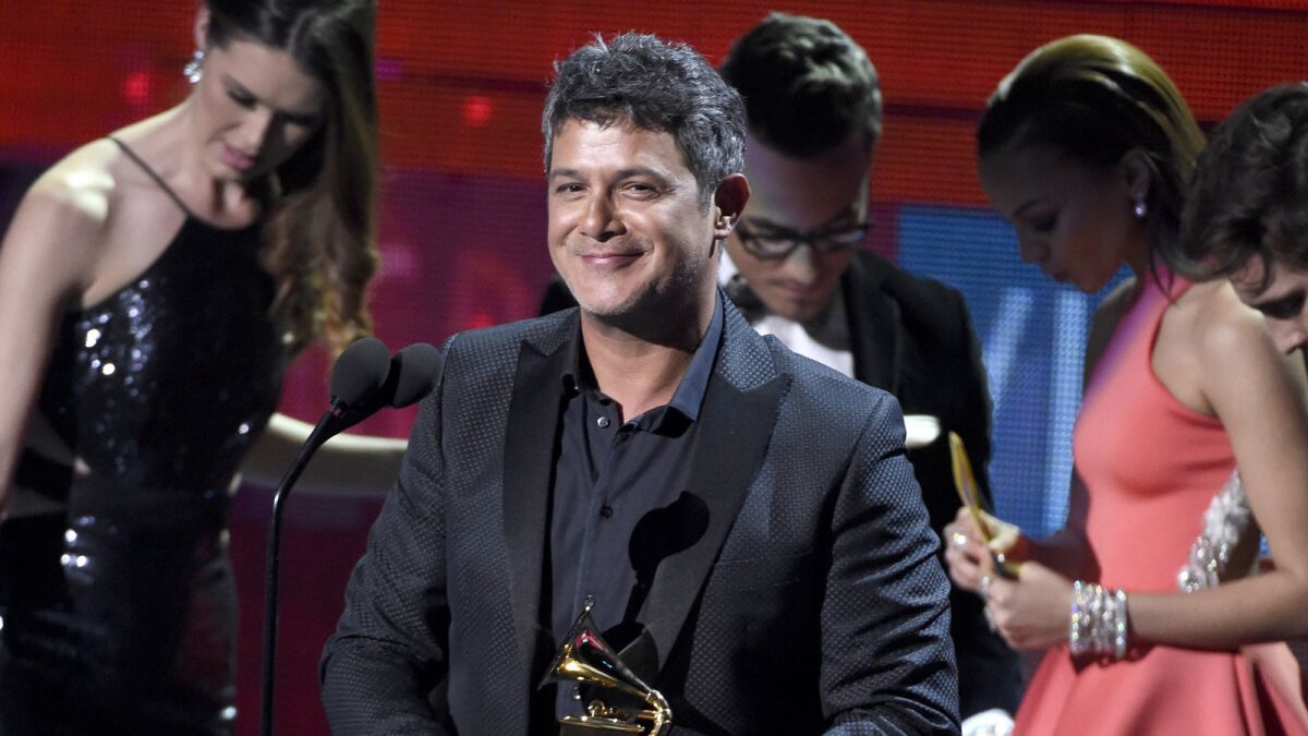 Spanish singer Alejandro Sanz, seen at the 2015 Latin Grammys, has eight nominations for this year's ceremony.