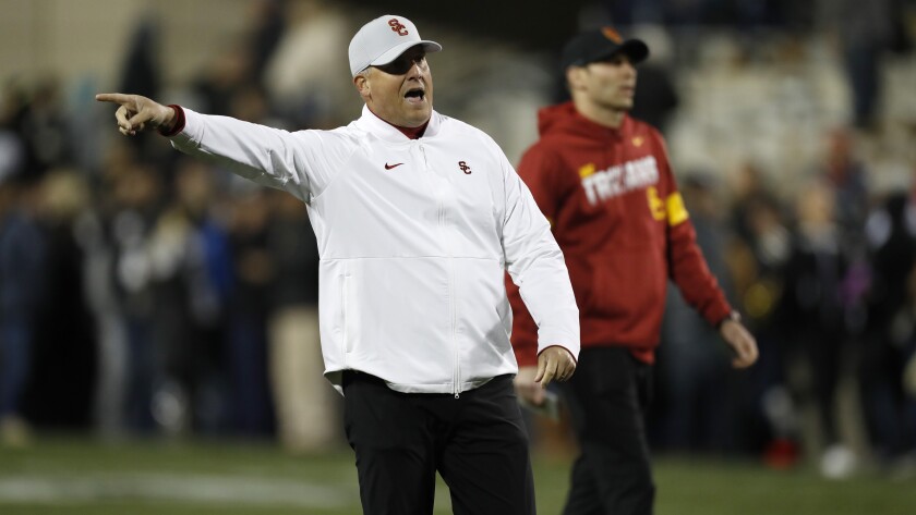 Clay Helton in 2019.