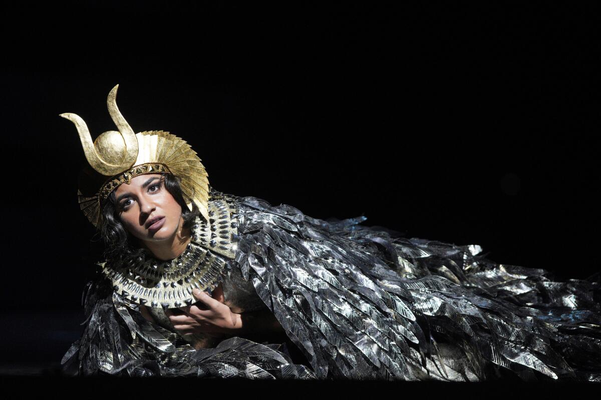 A woman in opera costume 