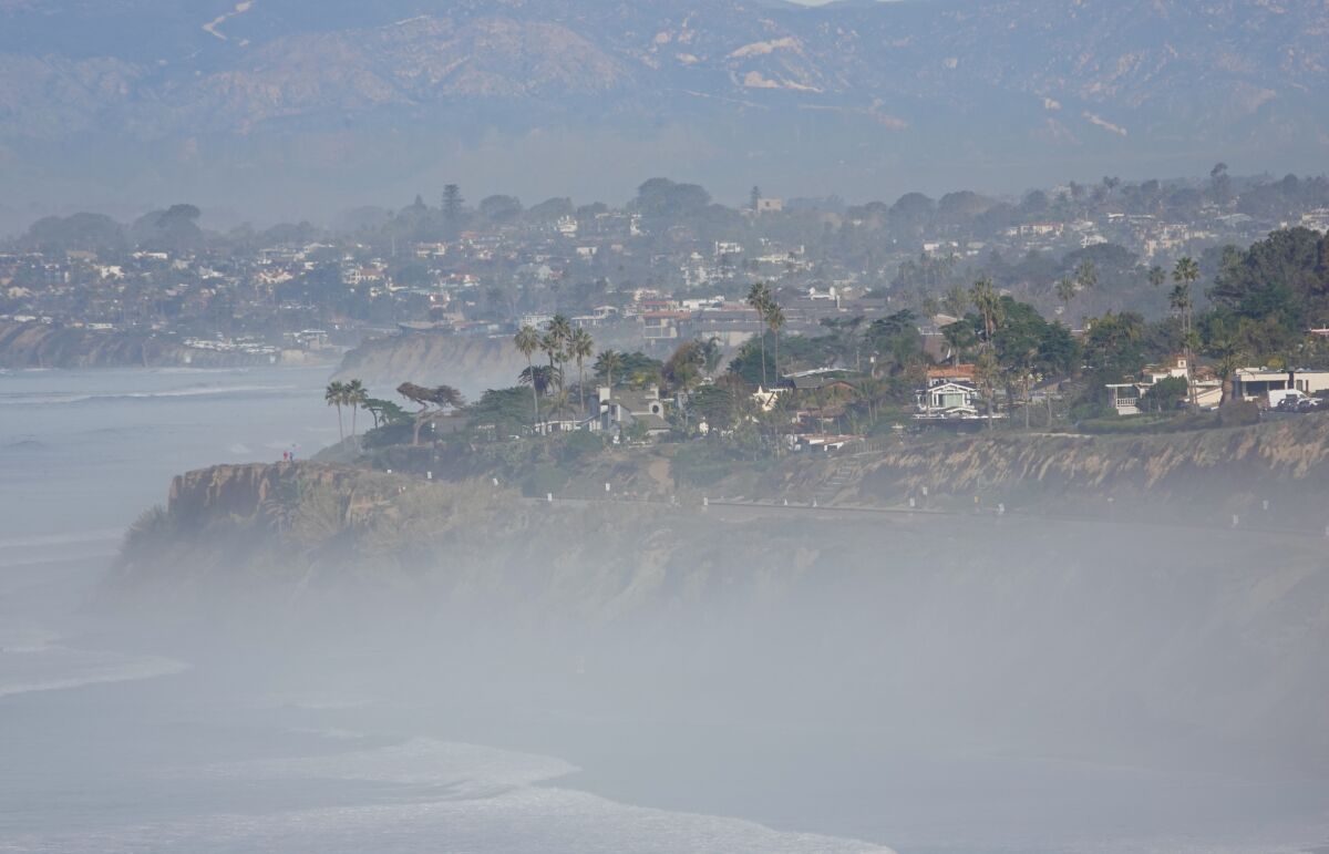 San Diego beaches could get wind gusts up to 35 mph on Saturday night.