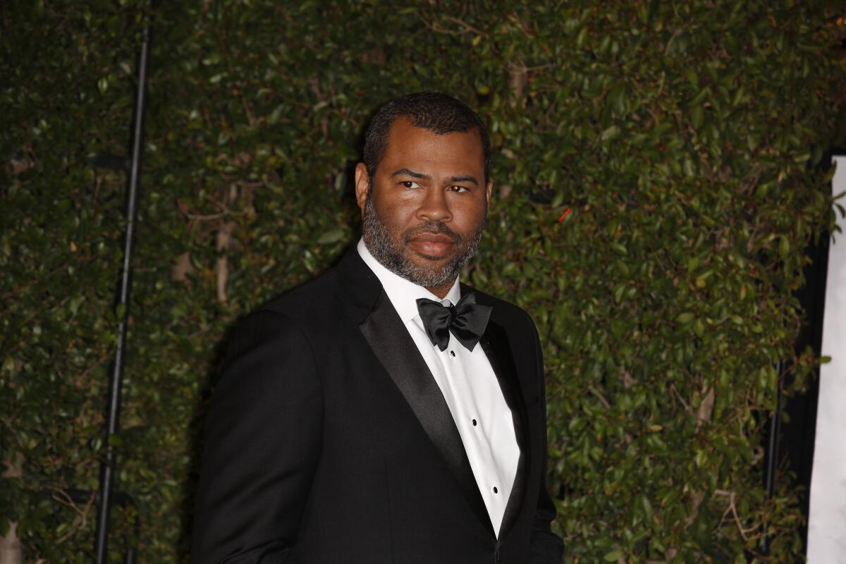 Jordan Peele on the red carpet for the 49th NAACP Image Awards.
