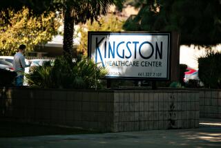 BAKERSFIELD, CA - OCTOBER 29: Early during the Covid outbreak Kingston Healthcare Center, a nursing home, had 33 of its residents die from Covid-19 on Thursday, Oct. 29, 2020 in Bakersfield, CA. (Jason Armond / Los Angeles Times)