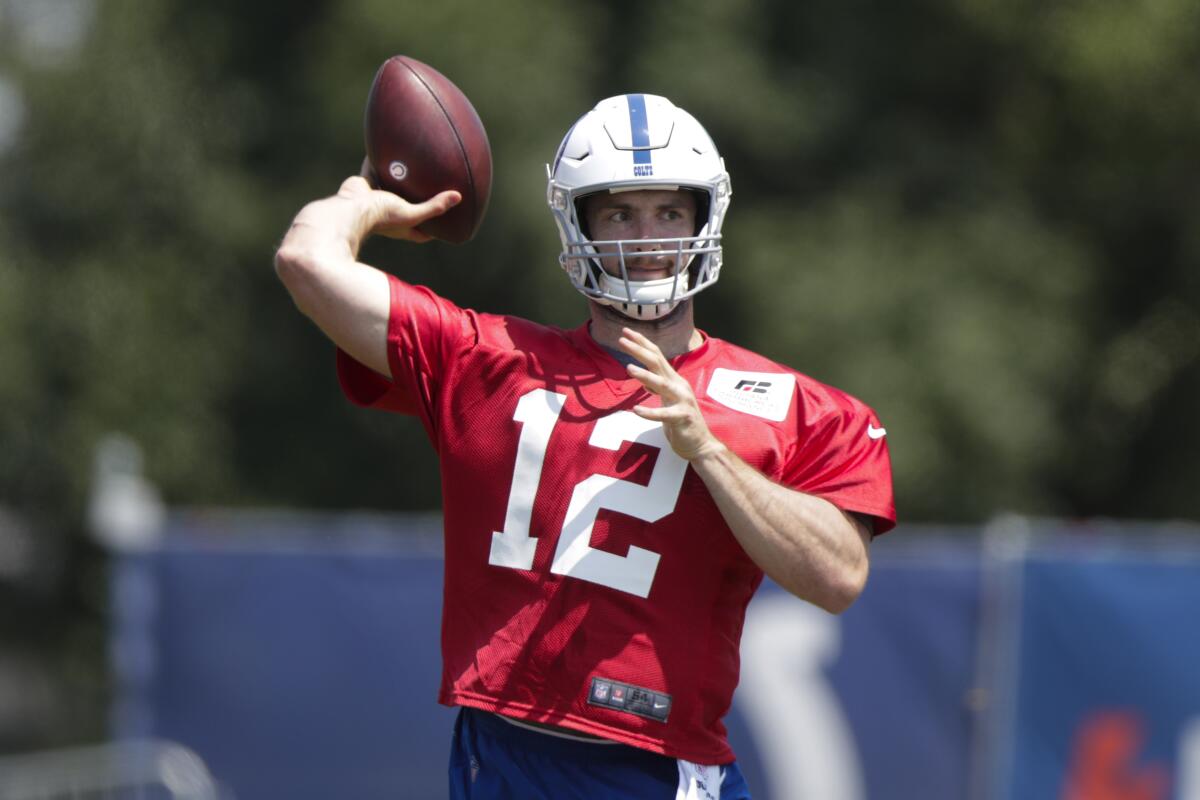 Too many questions, not enough time for Andrew Luck to be 100 percent for  opener - The San Diego Union-Tribune