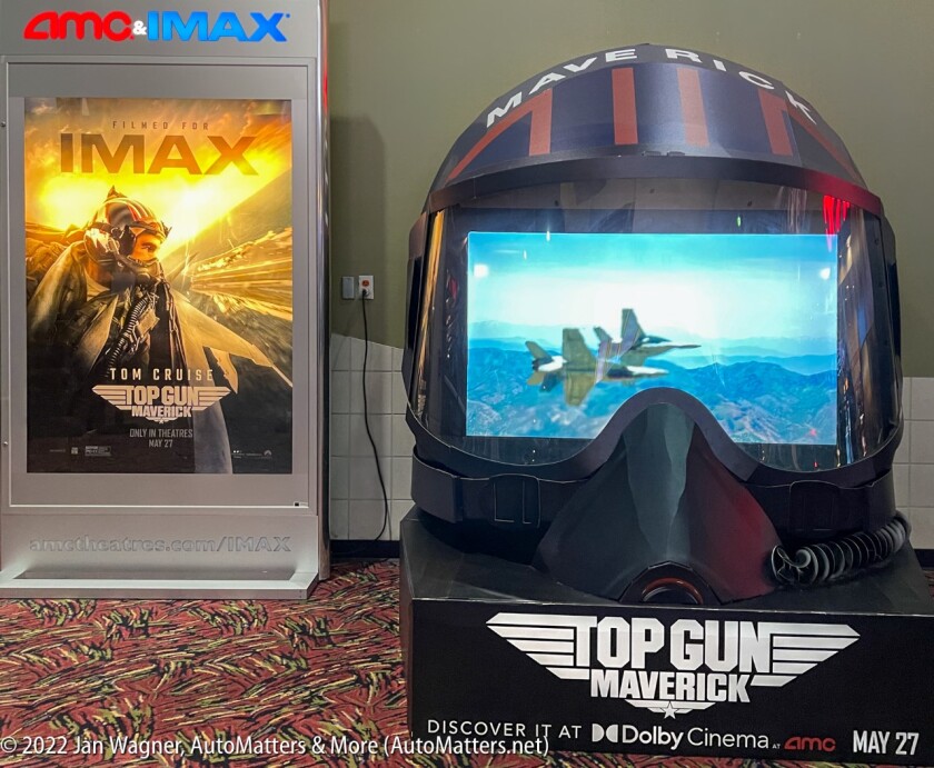 “Top Gun: Maverick” theater lobby displays
