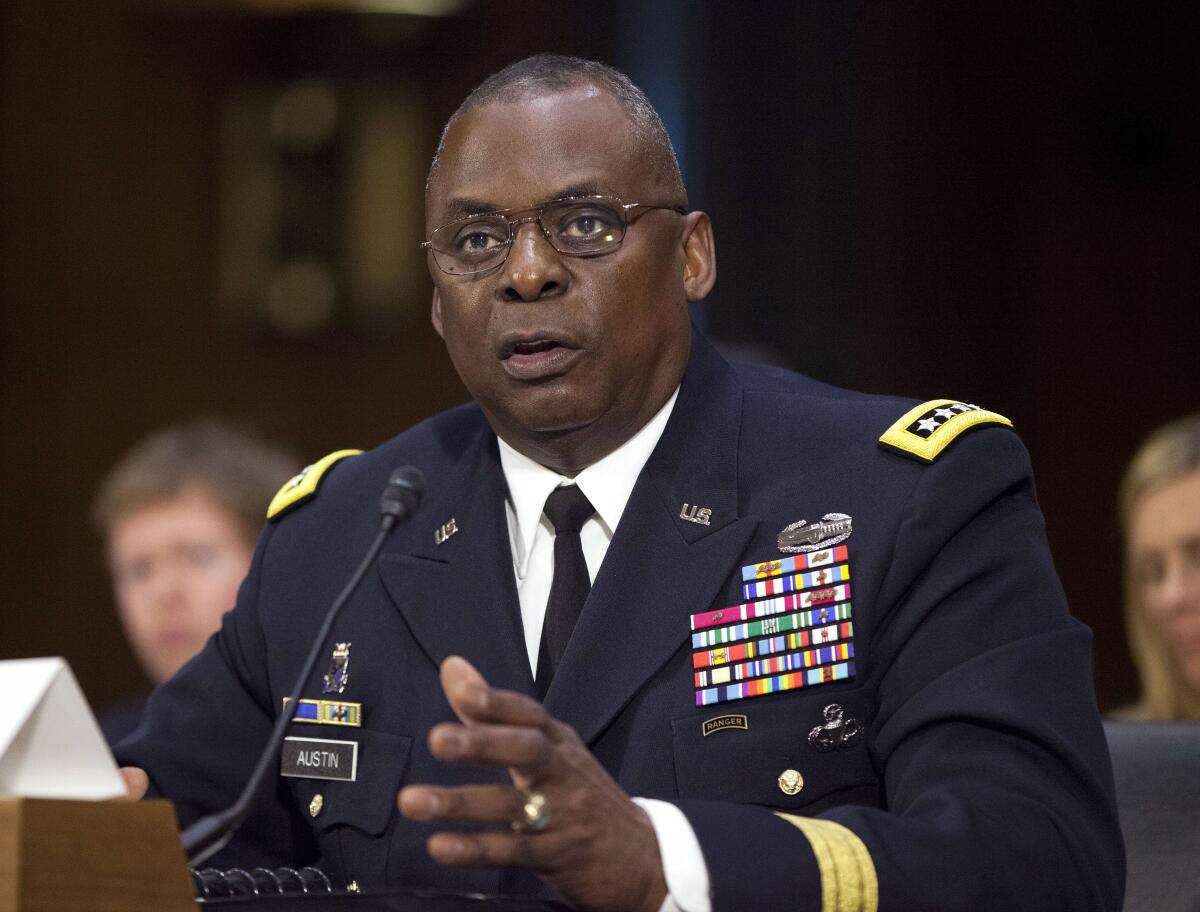 Gen. Lloyd Austin, former commander of U.S. Central Command, in 2015.
