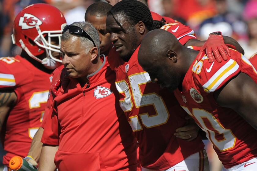The Chiefs only have $3 million in cap space, but that problem will be easily rectified once backup quarterback Nick Foles is released, which will clear nearly $10,750,000 in cap space. The Chiefs must also decide the future of injury-prone tailback Jamaal Charles (pictured), who is due $4 million in base salary and a roster bonus of $2 million.
