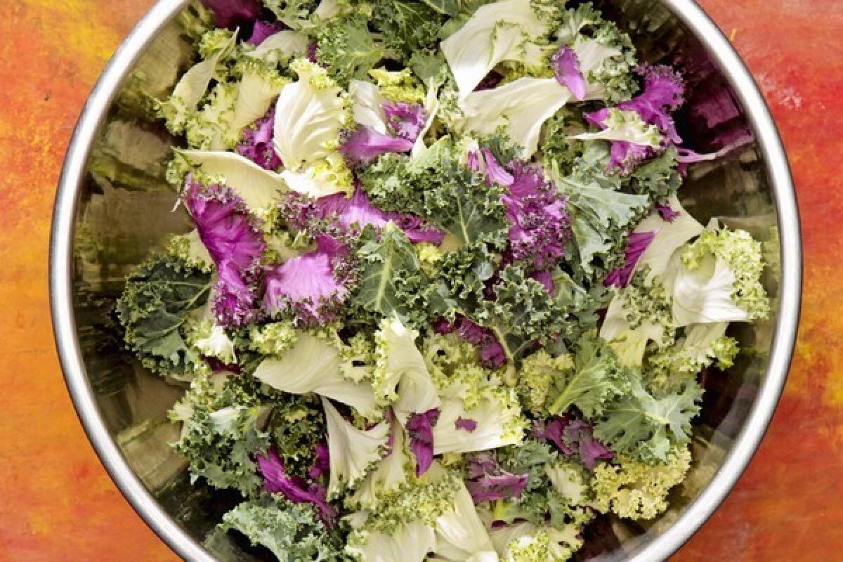 Kale can be perfected for salad with a lot of kneading and a little dressing.