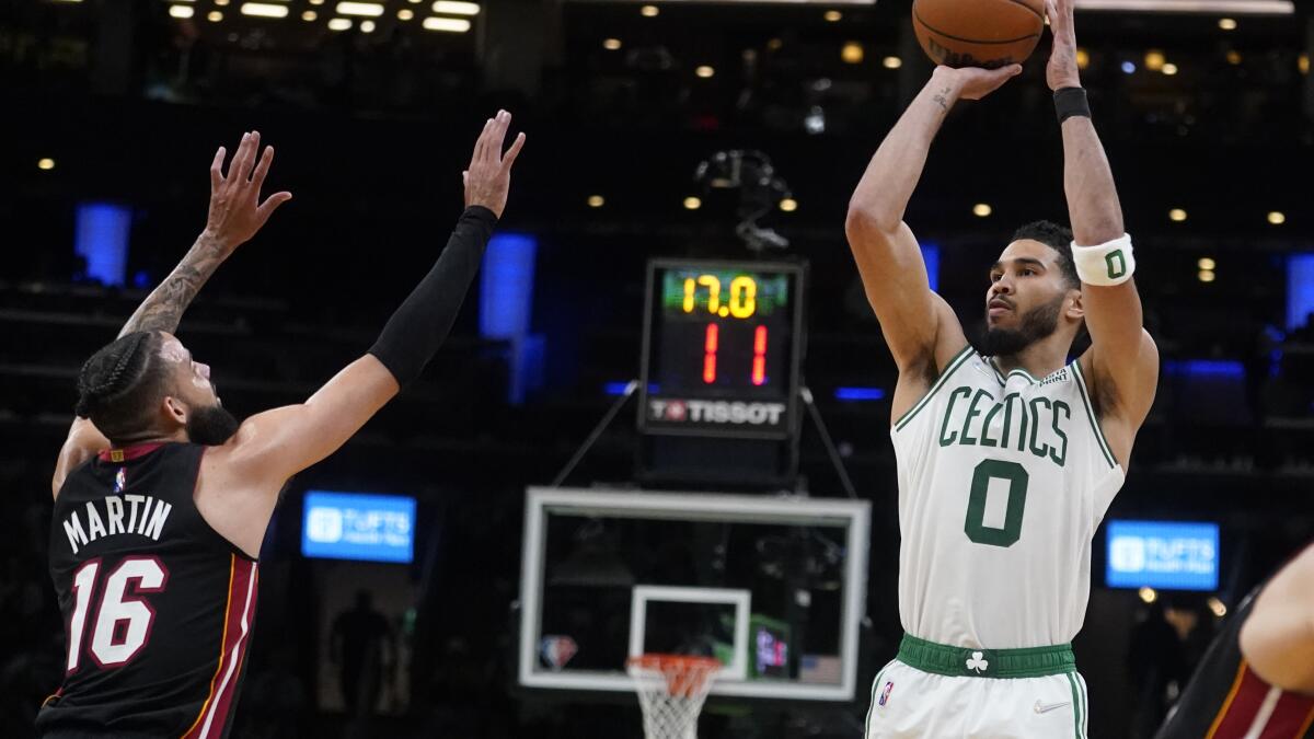 Miami Heat dominate Boston Celtics, advance to 2023 NBA Finals - Los  Angeles Times