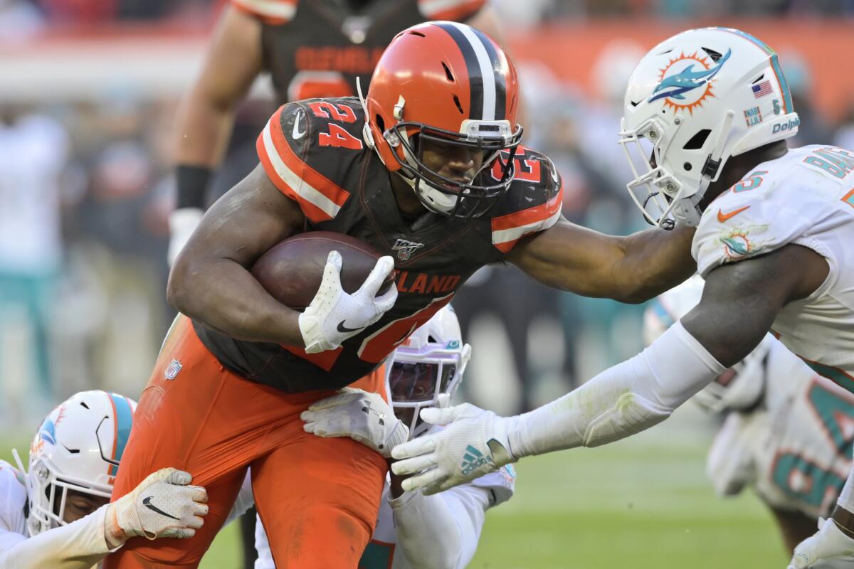 Grounded: Browns humble Chubb eyes wins, not rushing title - The