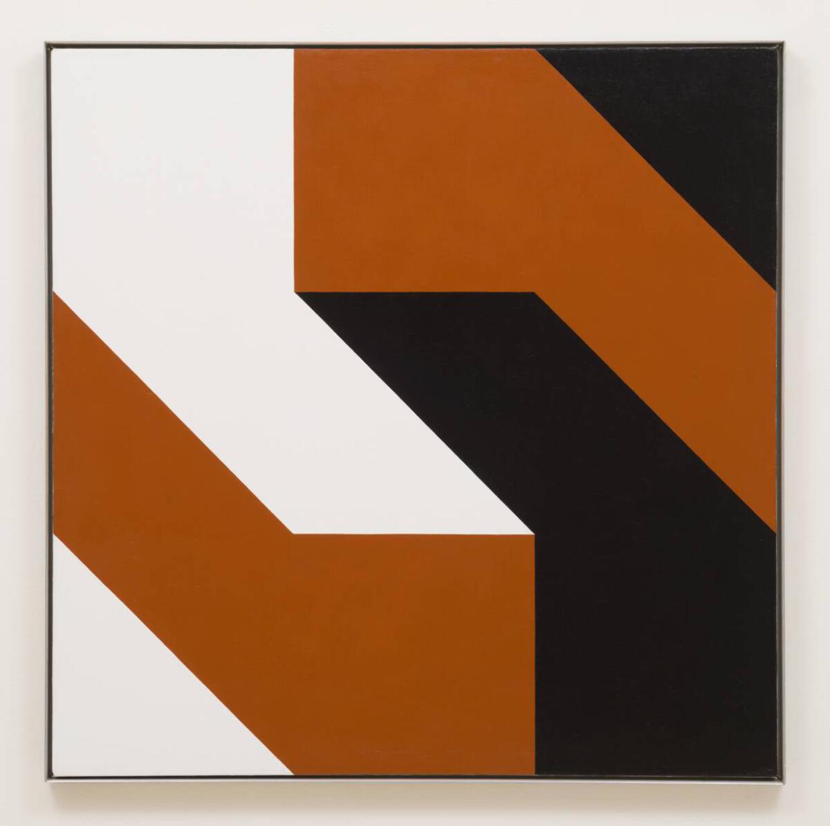 Frederick Hammersley's "Dark and Like," 1977, oil on linen, 39 inches by 39 inches (L.A. Louver)