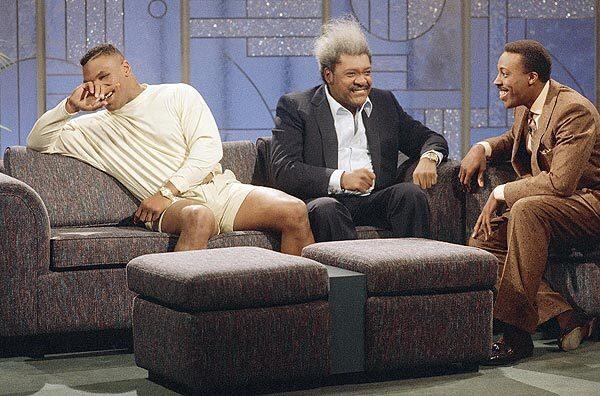 Arsenio Hall, Mike Tyson and Don King