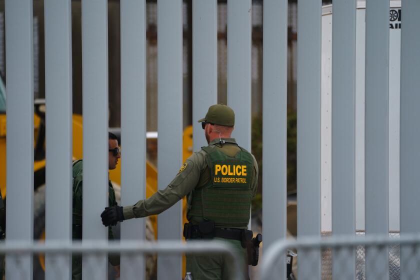 San Diego, CA - July 06: On Thursday, July 6, 2023 in San Diego, CA., The border patrol agents at tU.S. Mexico border at Border Field State Park. (Nelvin C. Cepeda / The San Diego Union-Tribune)