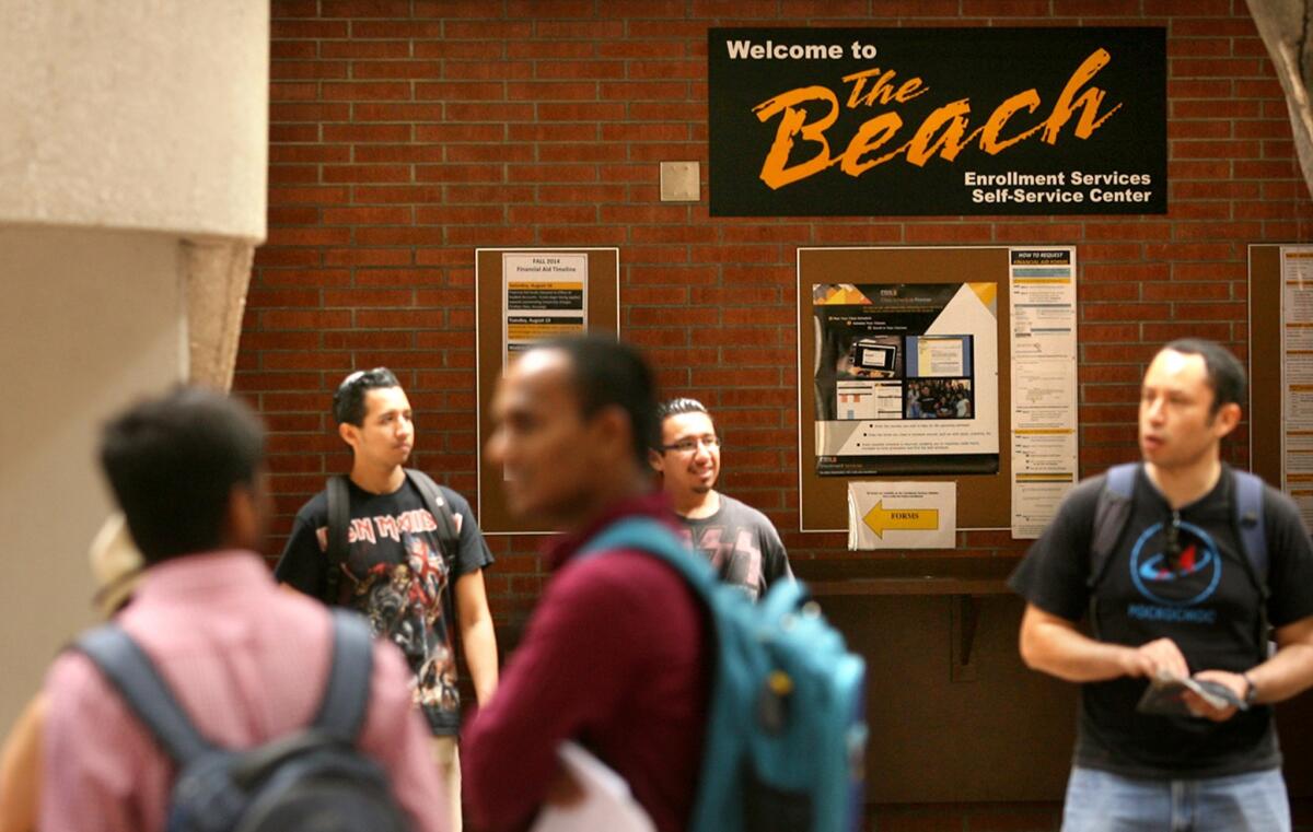 Cal State Long Beach students.