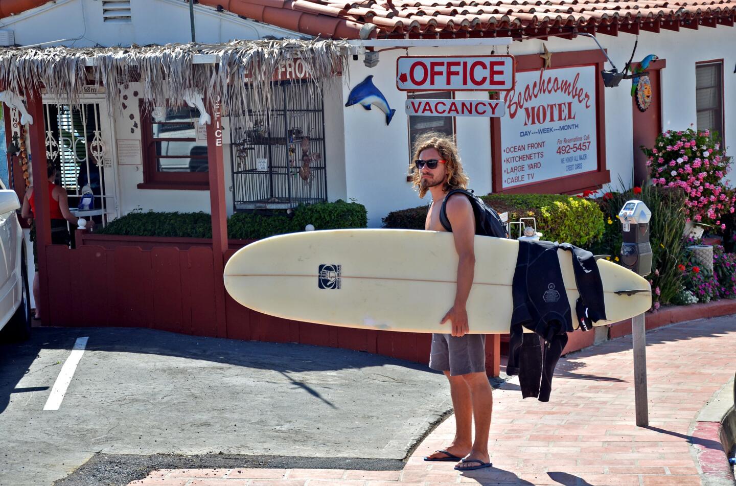 San Clemente: board and Beachcomber