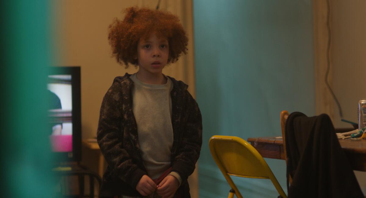 A young girl in the movie “Topside.”