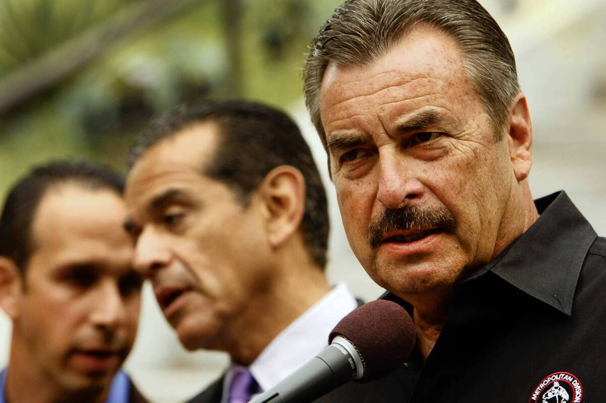 How the LAPD deals with the dozens of lawsuits filed against it each year has been one of the most pressing issues for Police Chief Charlie Beck, right, and the Police Commission in recent years.