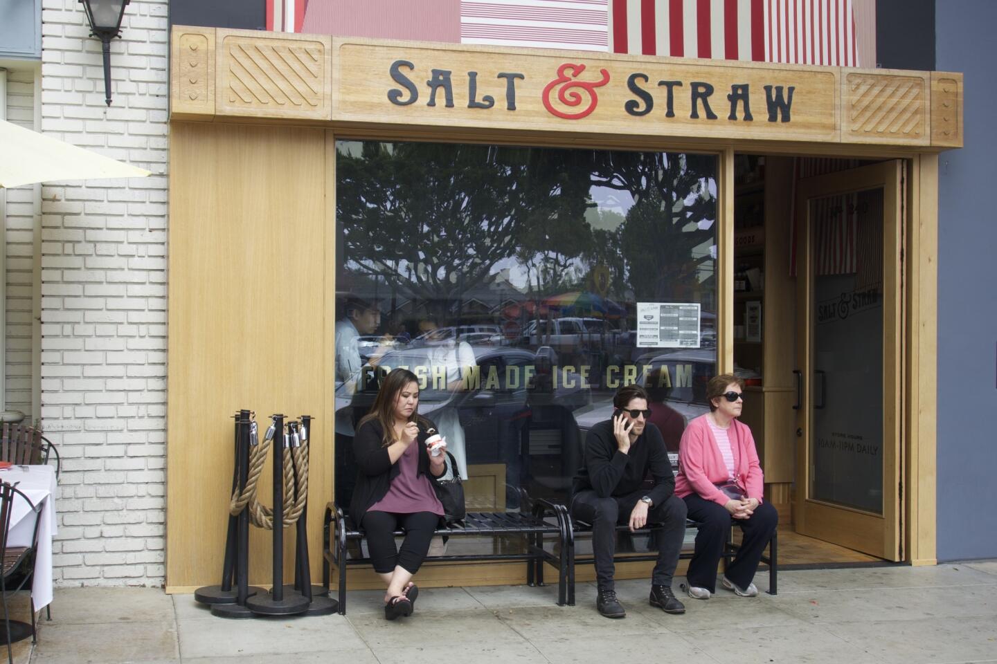A rare moment: No line at Salt & Straw ice cream shop