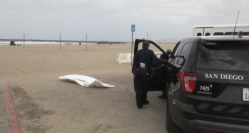 The body of a man was found in the water off Ocean Beach on April 11. 