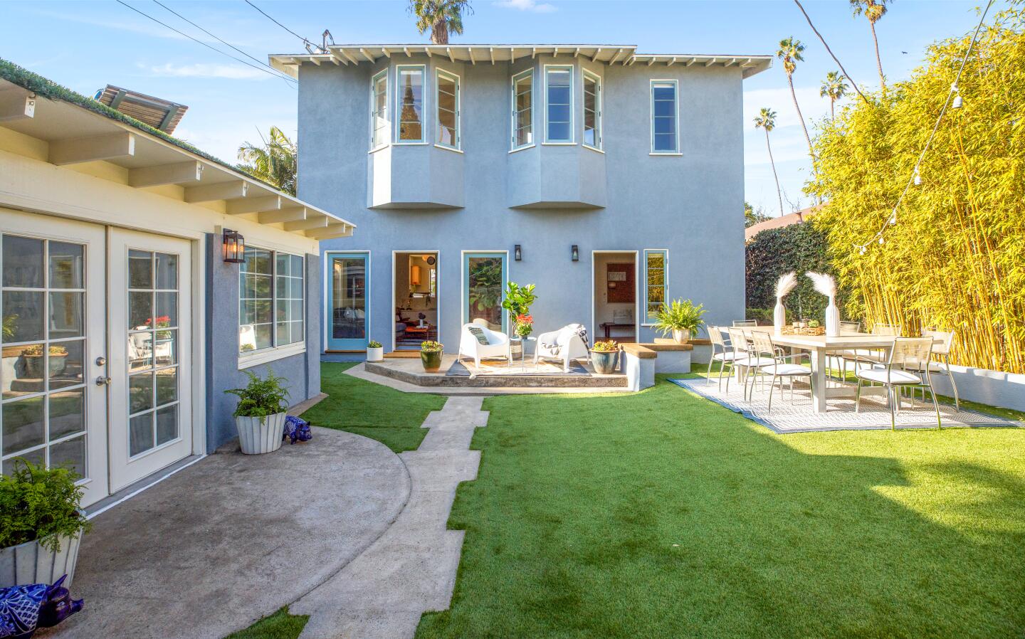 During his stay, Penning painted the interior and exterior and added bamboo floors, concrete countertops and an antique cast-iron tub.