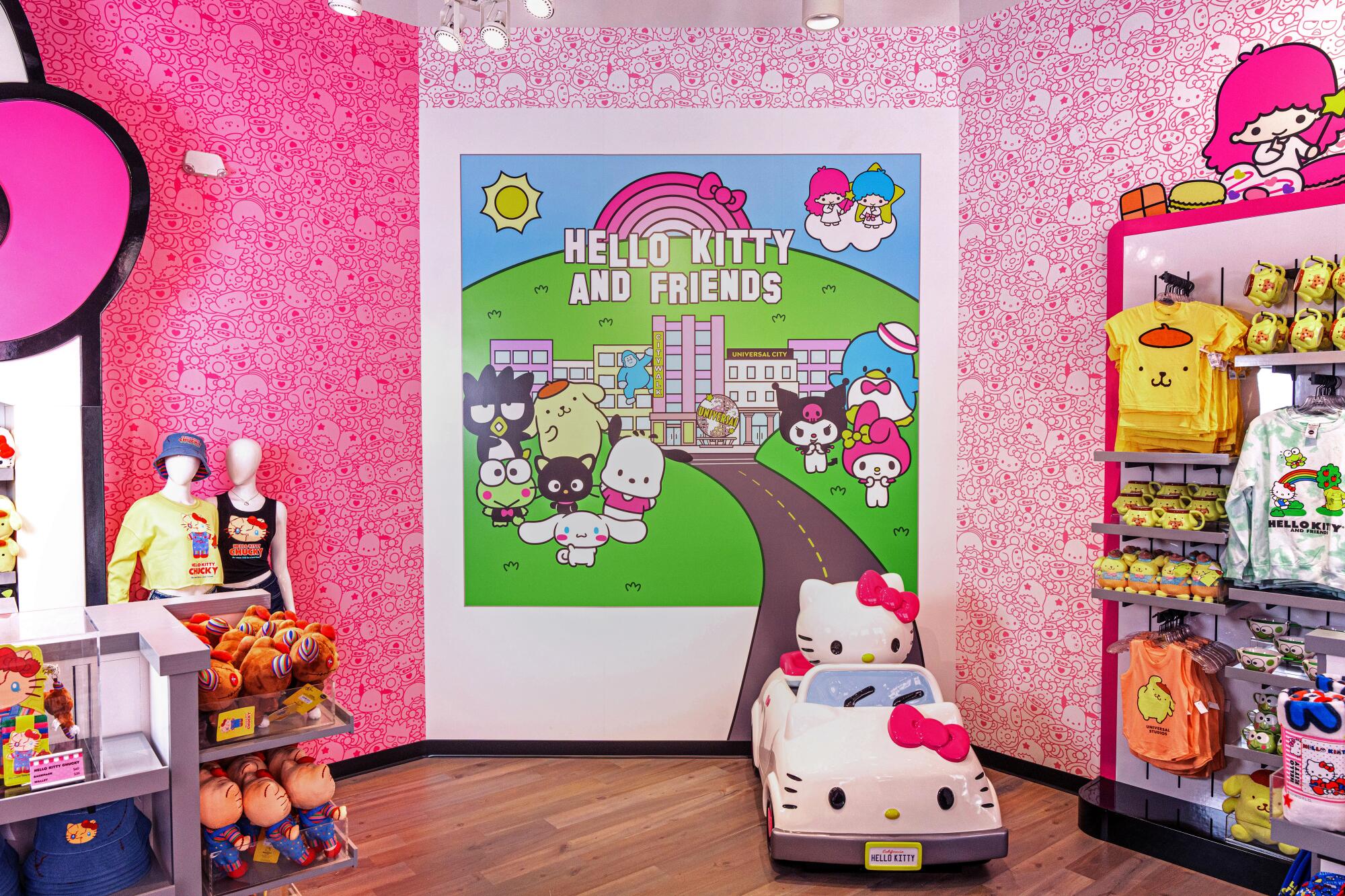 Universal CityWalk rolls out a virtual pastel pink carpet to welcome the Hello Kitty® and Friends Cafe