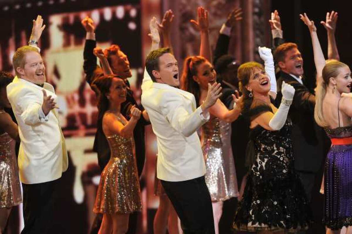 Neil Patrick Harris and friends at the 66th Tony Awards at the Beacon Theatre on Sunday.