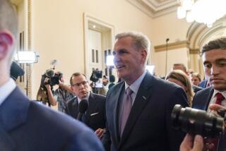 Rep. Kevin McCarthy, R-Calif., leaves the House floor after being ousted as Speaker of the House at the Capitol in Washington, Tuesday, Oct. 3, 2023. (AP Photo/Stephanie Scarbrough)