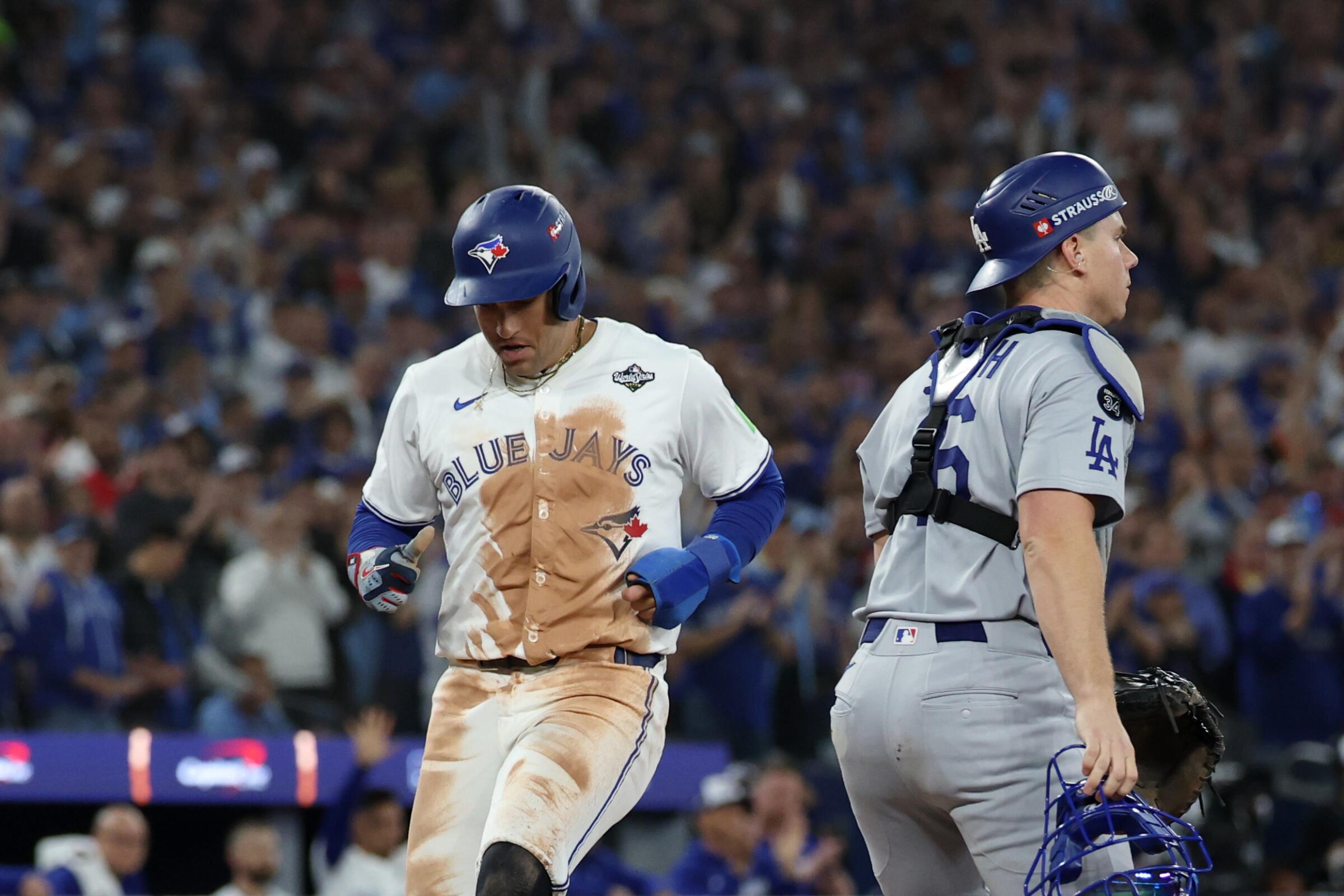 George Springer brushes off questions about hostile Dodger Stadium - Los Angeles Times