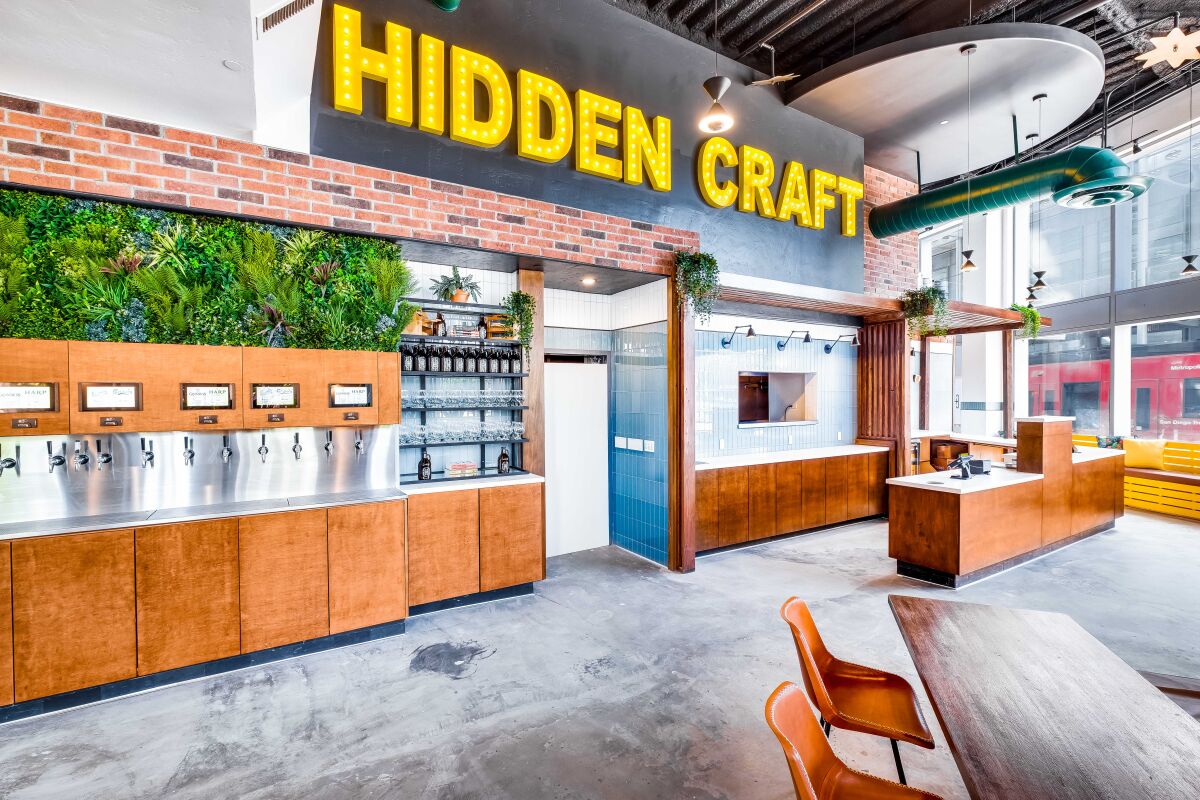 Hidden Craft beer hall in downtown San Diego