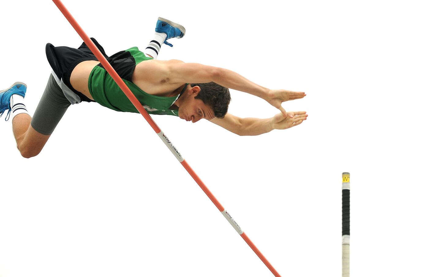 Thousand Oaks' Luigi Colella became the first high school athlete to clear 17 feet at Cerritos, setting a Division 2 record at 17-0 3/4.