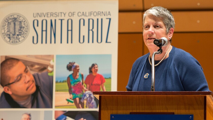 UC President Janet Napolitano 