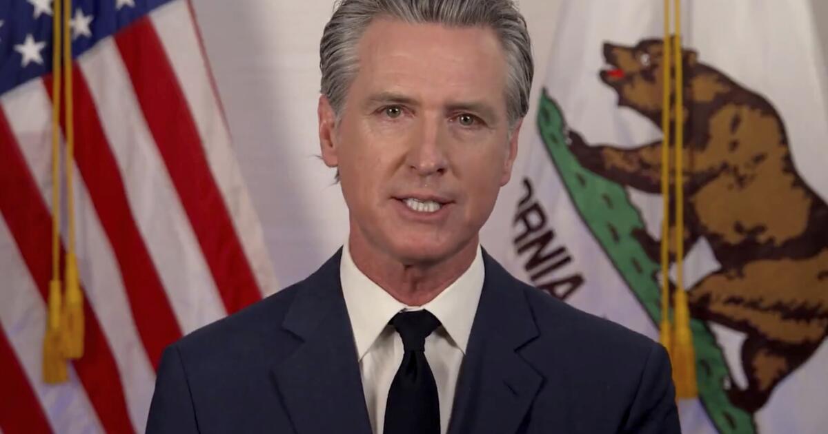 Commentary: Newsom's 'Democracy is under assault' speech could turn the tables on Trump