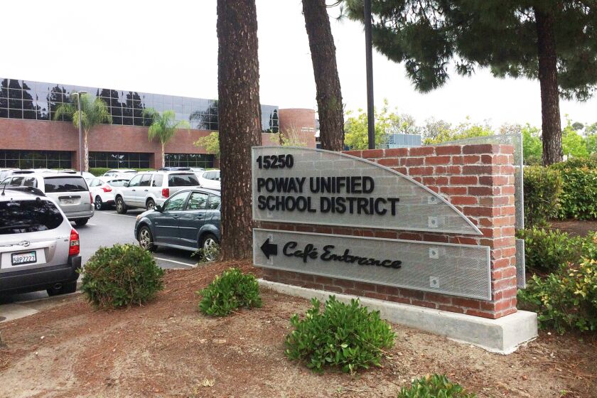 Poway Unified School District office.