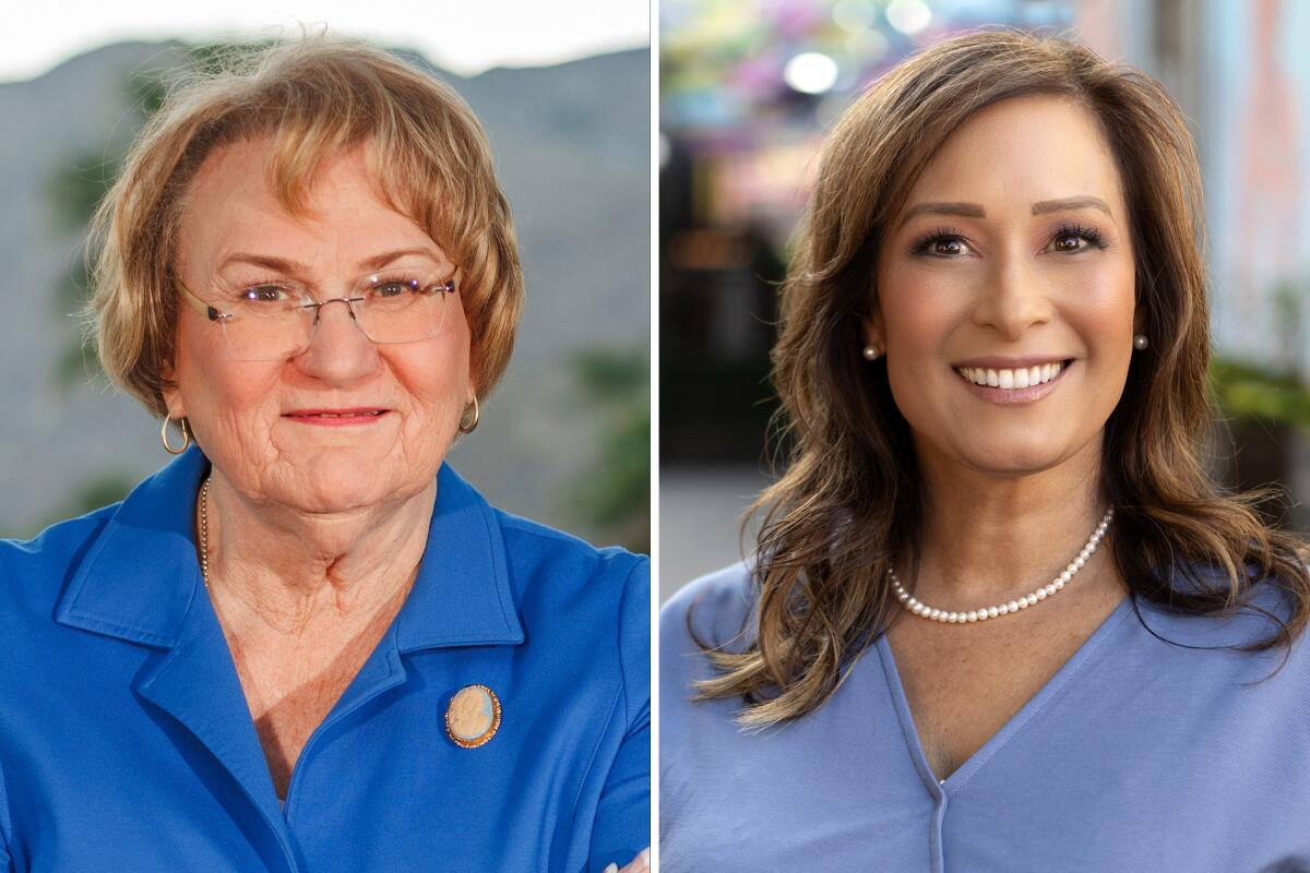 Democrat Lisa Middleton, left, Republican Rosilicie Ochoa Bogh