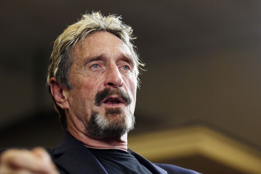 John McAfee is profiled in Showtime's new documentary "Gringo: The Dangerous Life of John McAfee."