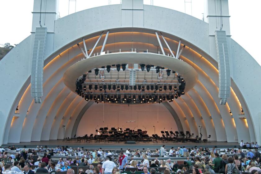 The late-summer night was hot in the Hollywood Bowl.