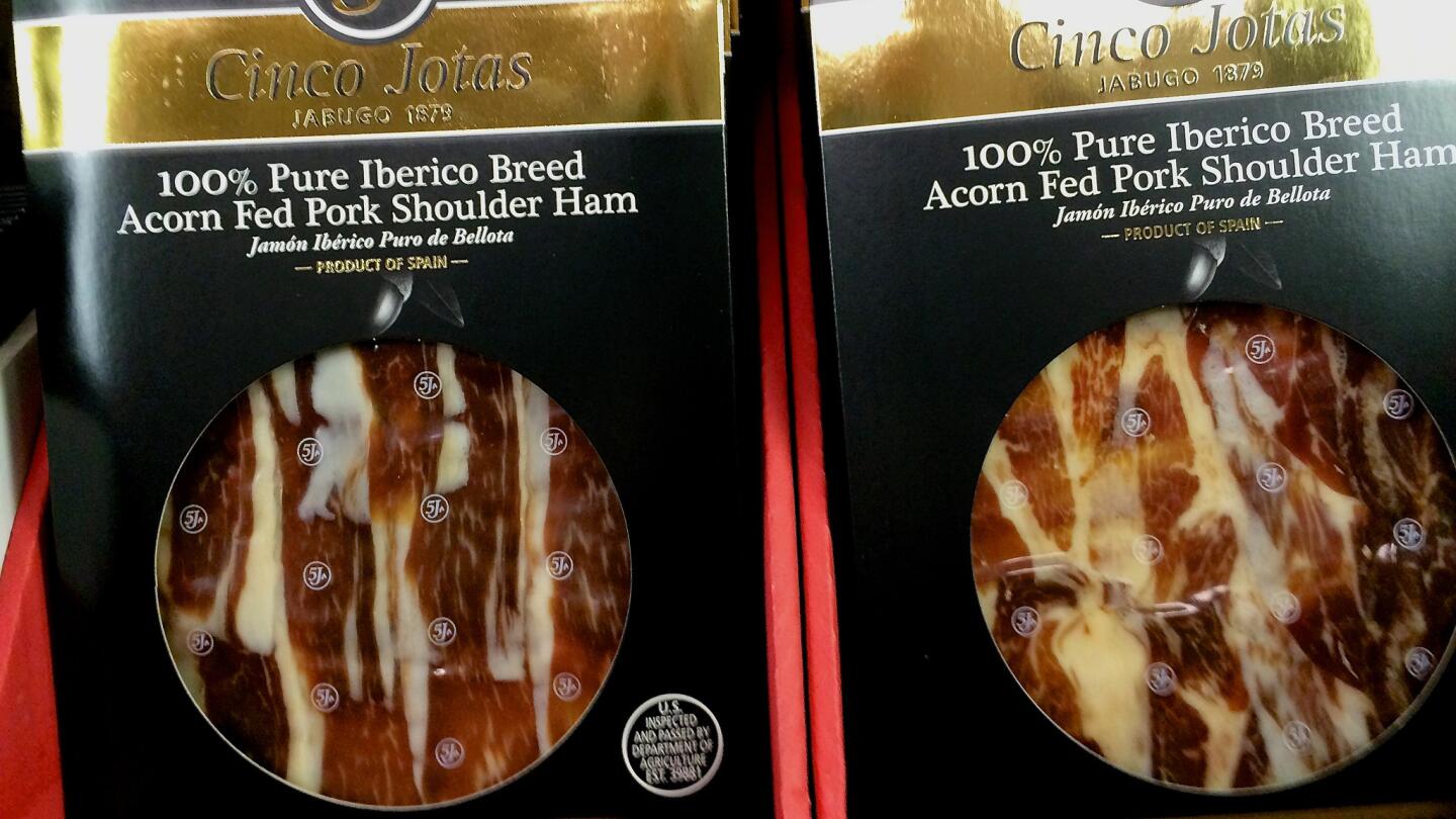 Iberico ham? You can get Cinco Jotas pre-sliced.