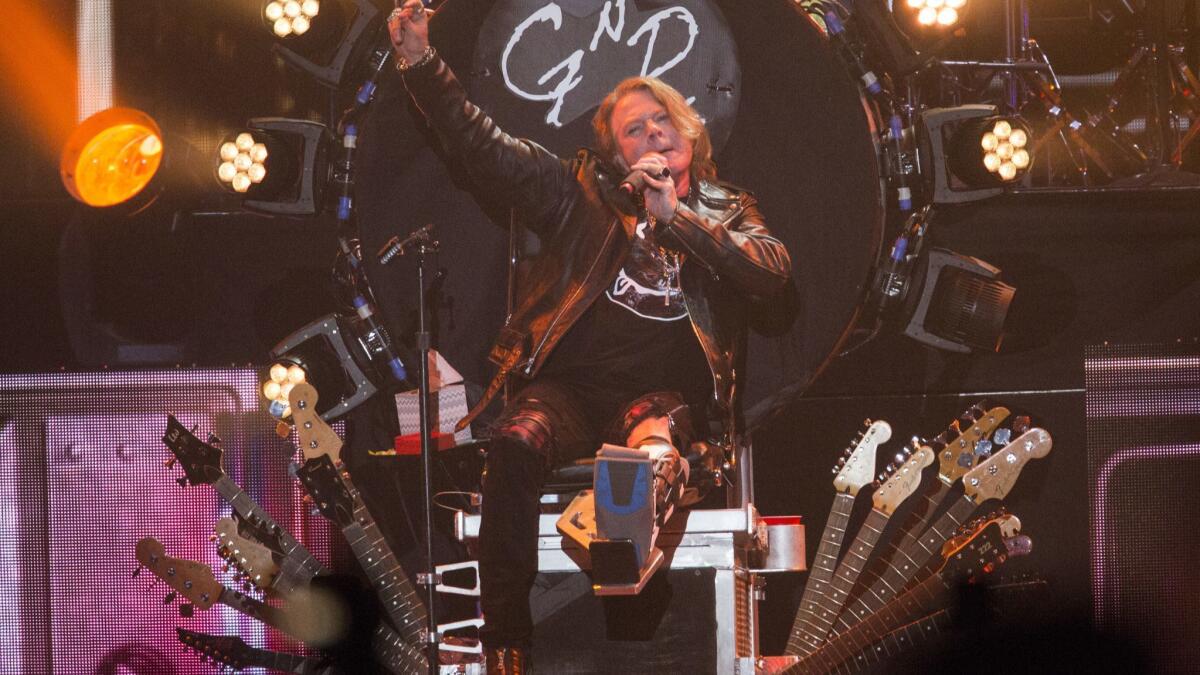 Axl Rose performs with Guns N' Roses at Coachella 2016