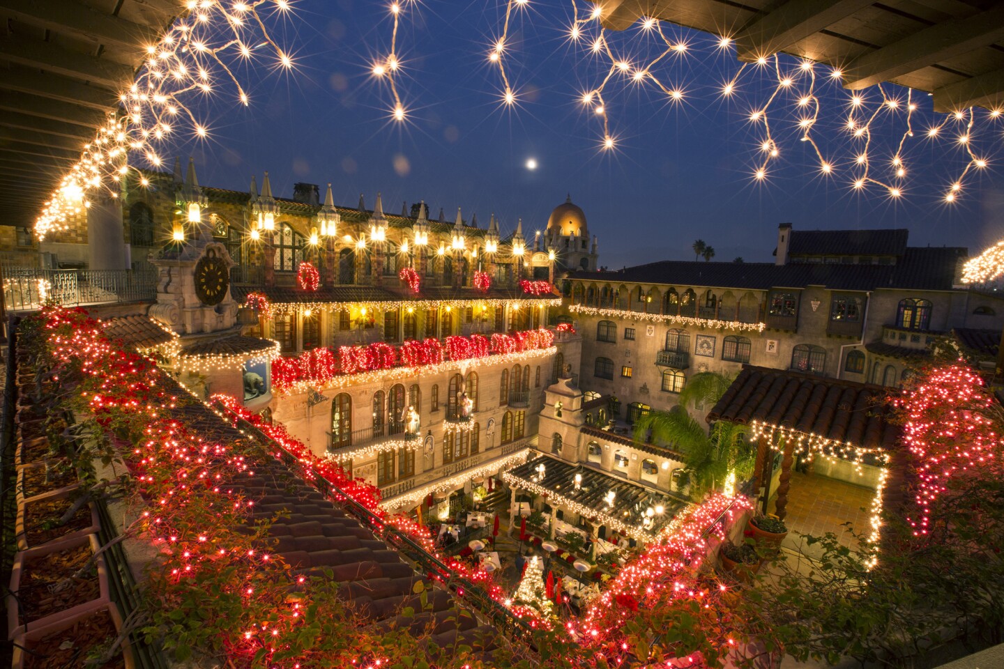 A look at the Mission Inn's courtyard during the 2016 Festival of Lights.