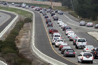 February 5, 2013, San Diego, California_ USA_| The afternoon eastbound traffic on State Route 56 at Carmel Country Road is one of the worst traffic bottlenecks in the county.|_Mandatory Photo Credit: Photo by Don Boomer/UT San Diego/Copyright 2012 San Diego Union-Tribune, LLC