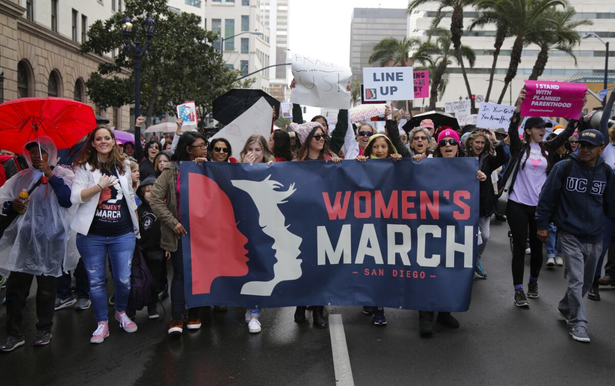 The San Diego Women's March in 2017.