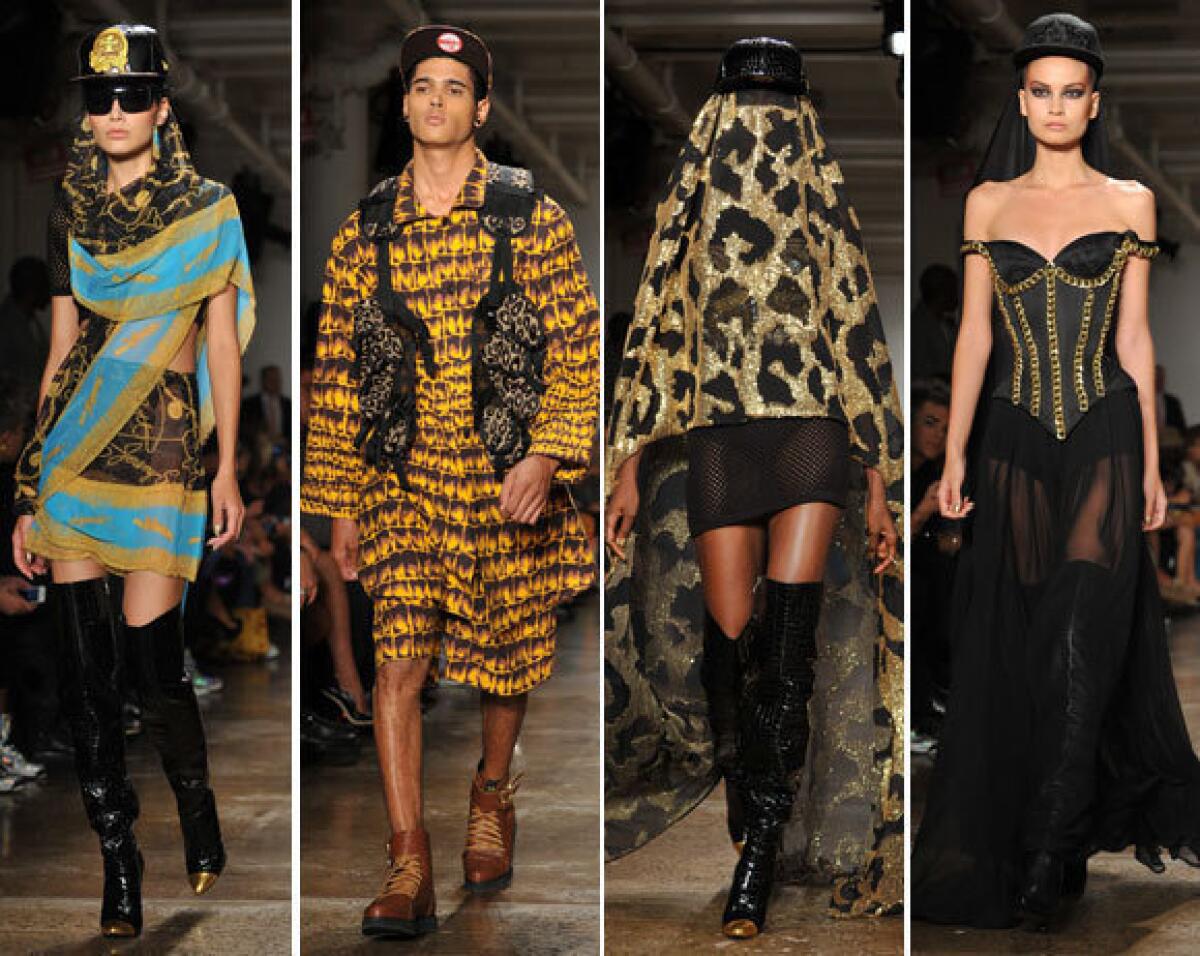 Looks from the Jeremy Scott spring-summer 2013 collection shown during New York Fashion Week.