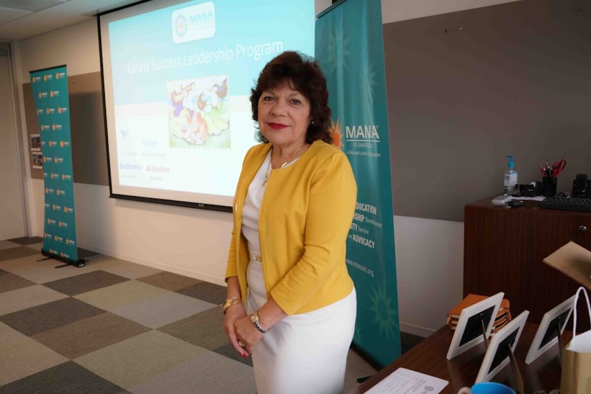 Adela Garcia at the MANA leadership conference in 2017.
