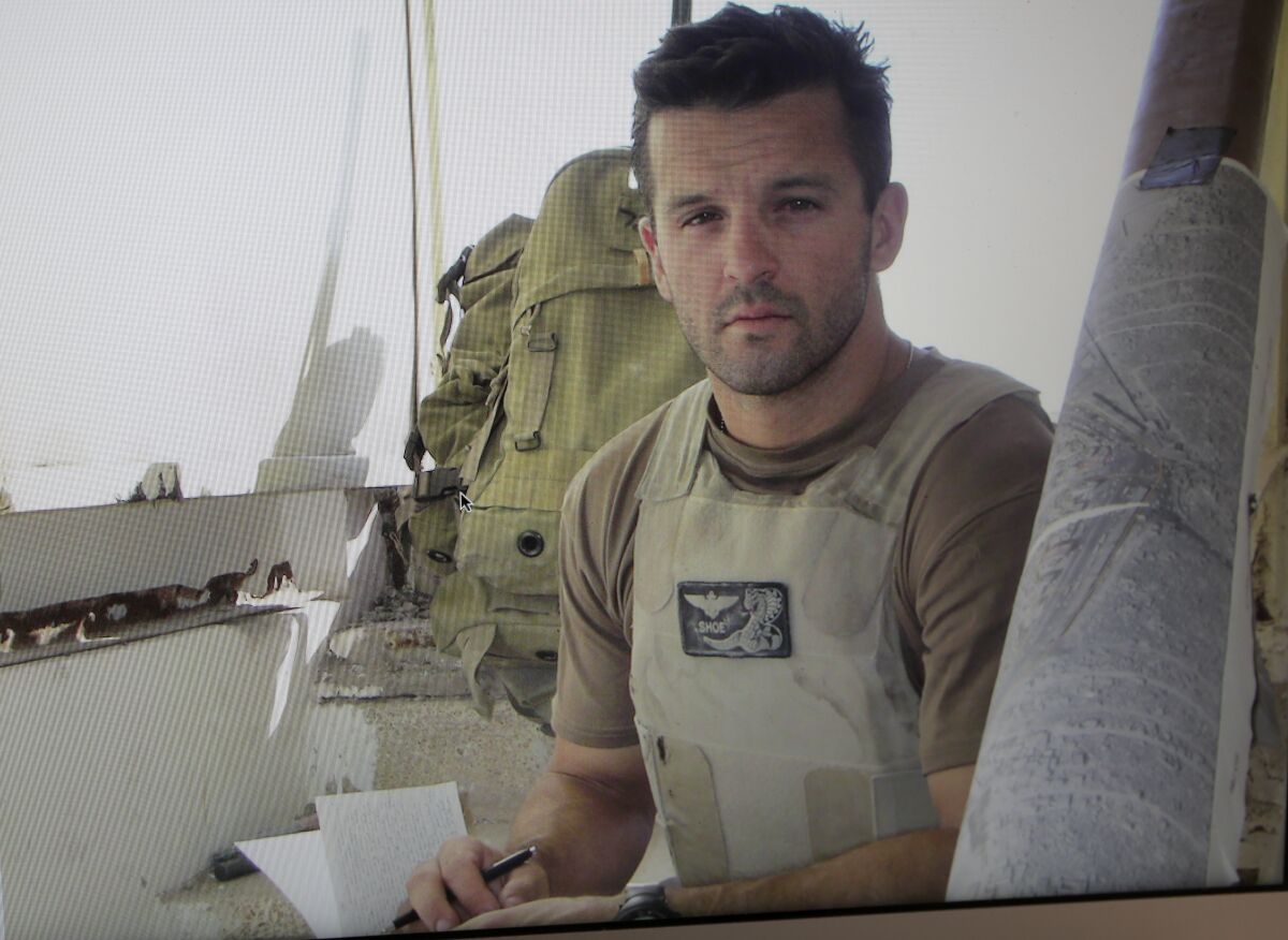 Marine Corps veteran Dan Sheehan, photographed in 2004 in Iraq.