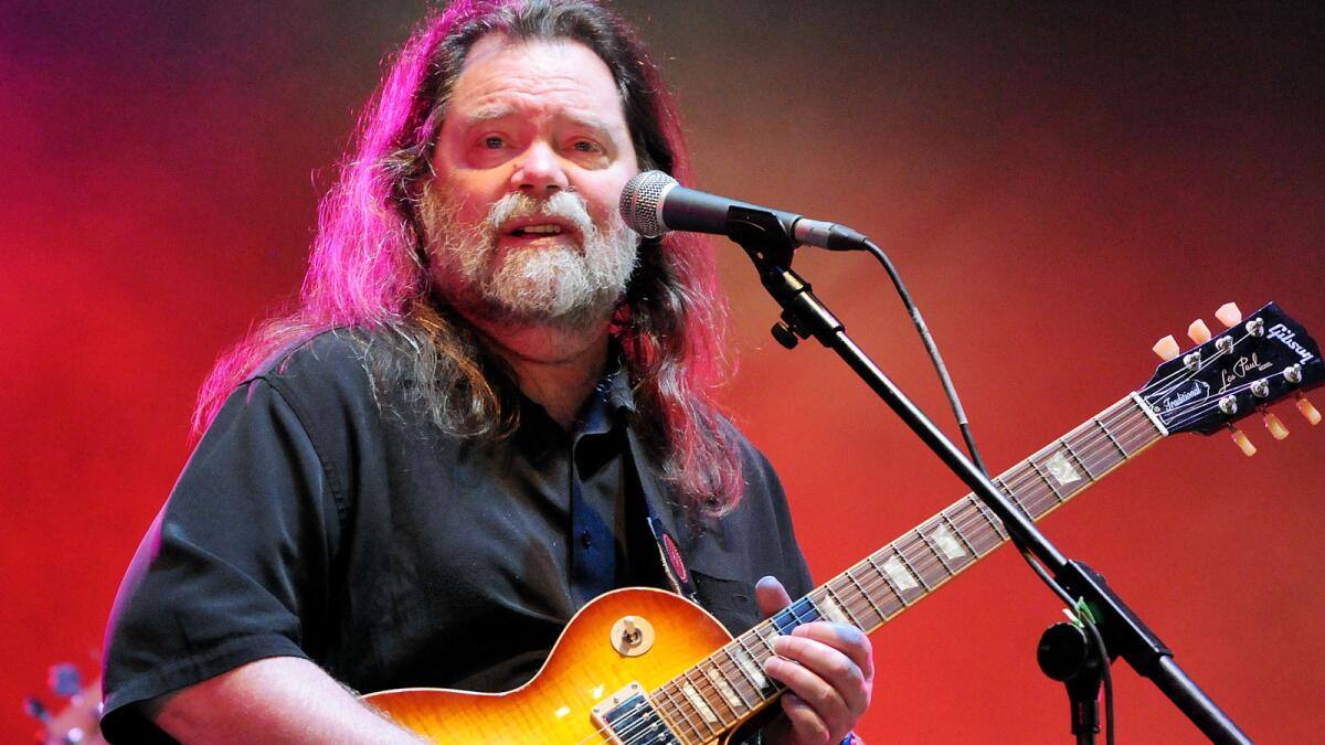 Roky Erickson performs on the third day of the Wireless Festival at Hyde Park in July 2011 in London.
