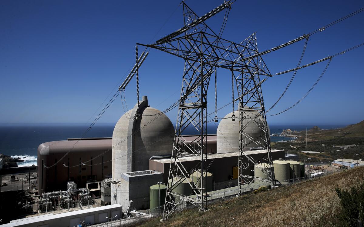 The Diablo Canyon nuclear power plant near San Luis Obispo, Calif.