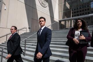 San Diego, CA - April 27: Matt Araiza leaves the San Diego Superior Courthouse on Thursday, April 27, 2023 in San Diego, CA. A judge ruled that videos related to the SDSU gang rape case should be made available to media(Adriana Heldiz / The San Diego Union-Tribune)