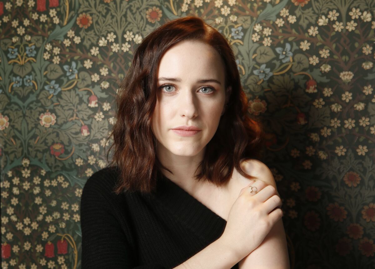 Rachel Brosnahan photographed at the Up & Up in New York’s Greenwich Village.