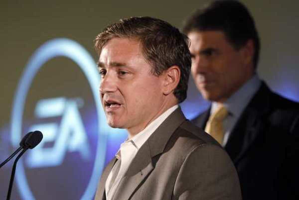 EA Games President Frank Gibeau, left. The Consumerist named Electronic Arts as the worst company in America.