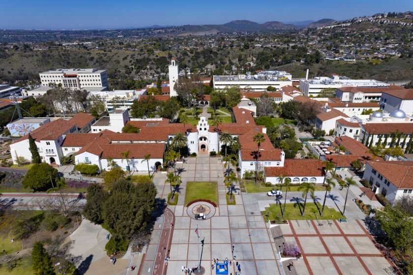 San Diego, CA - March 09: The campus of San Diego State University on Wednesday, March 9, 2022 in San Diego, CA. (Nelvin C. Cepeda / The San Diego Union-Tribune)